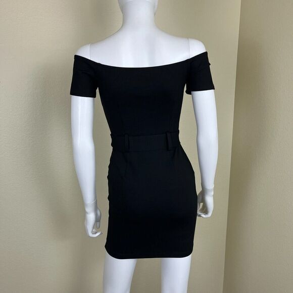Revolve Superdown Women's Size XS Black Terri Moto Bodycon Mini Dress Rockabilly - Picture 9 of 17